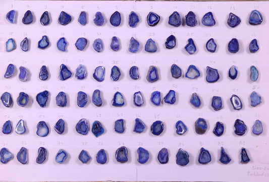 Geode Stones ( Pendant ) by Selection 20-25 mm Blue For Making Pendant Jewelry My Store