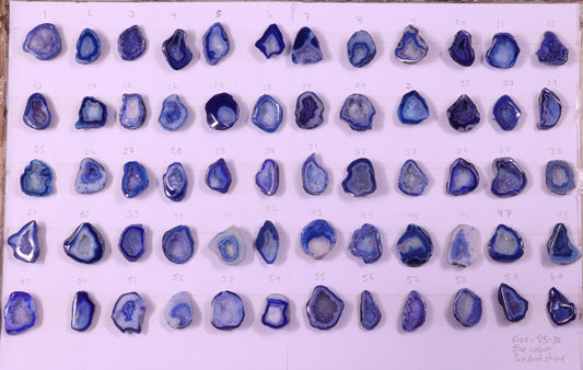 Geode Stones ( Pendant ) by Selection 25-30 mm Blue For Making Pendant Jewelry My Store