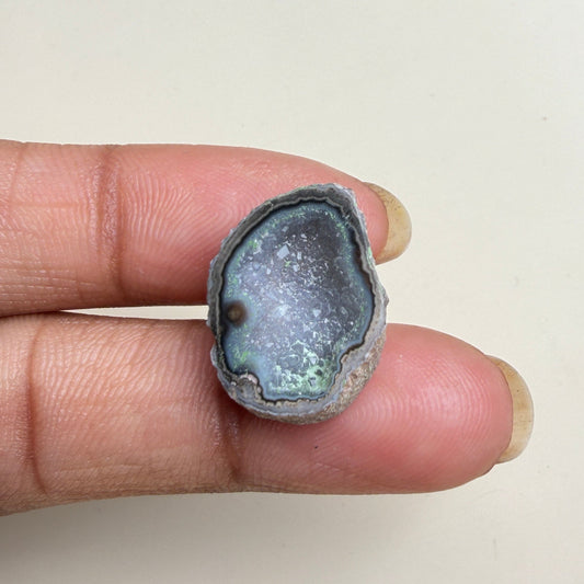 Raw Black Geode Druzy 20–25mm | Agate Slice Stone for Wholesale Jewelry Meena Design