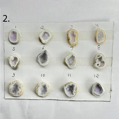 Geode Rings stone by Selection 15 - 25 MM White My Store
