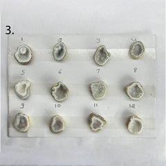 Geode Rings stone by Selection 15 - 25 MM White My Store