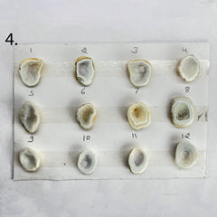 Geode Rings stone by Selection 15 - 25 MM White My Store