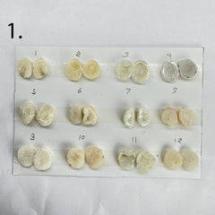 Geode Pairs by Selection 15 - 20 MM White My Store