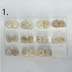 Geode Pairs by Selection 15 - 20 MM White My Store