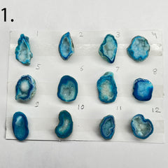 Geode Pendant stone by Selection 20-30 MM Aqua My Store