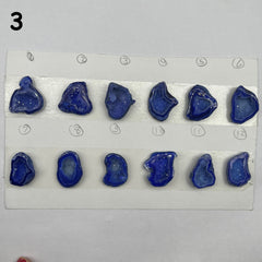 Geode Pendant stone by Selection 25 - 35MM blue My Store