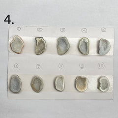 Geode Pendant stone by Selection 25 - 35 MM White My Store