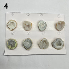 Geode Pendant stone by Selection 25 - 35 MM gray My Store