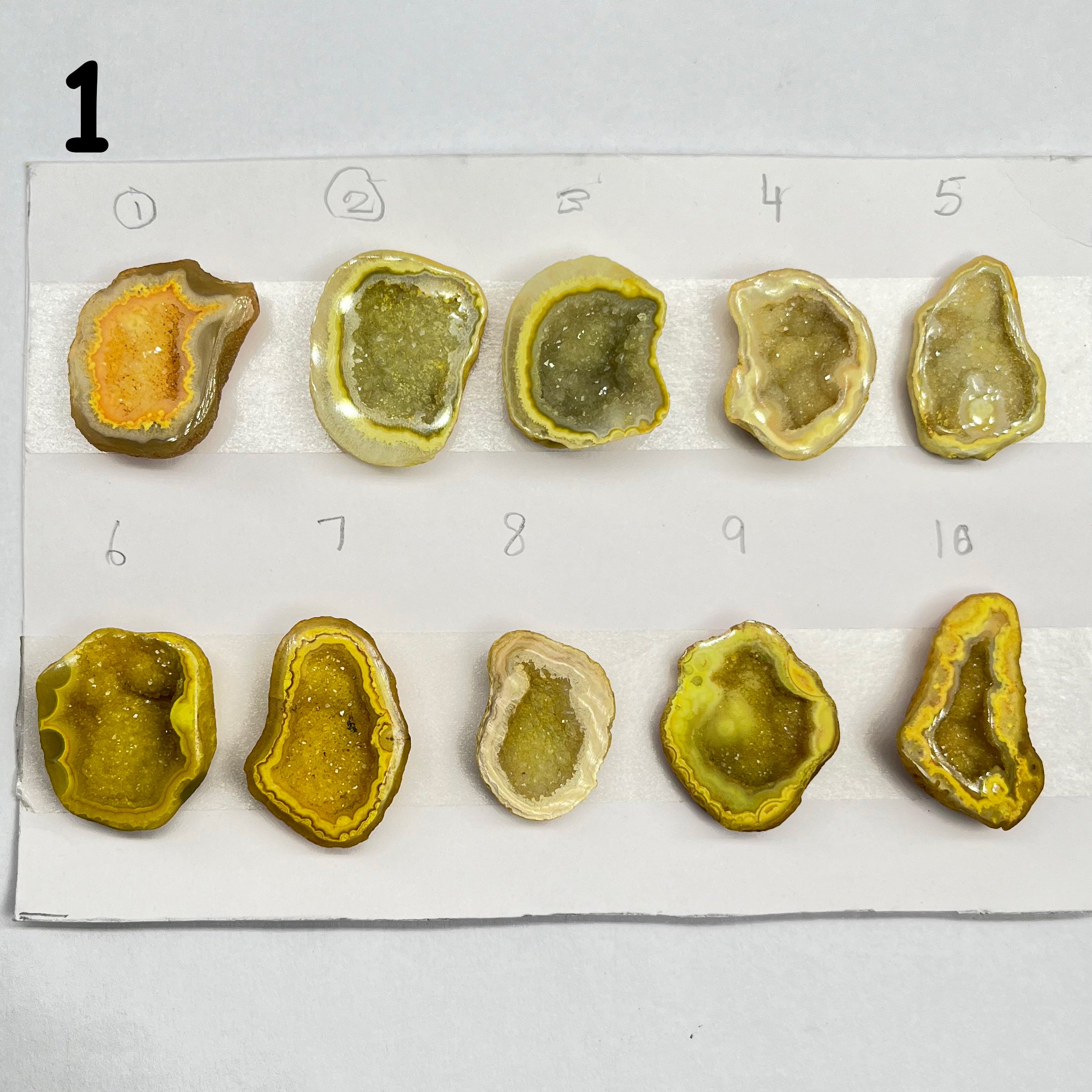 Geode Pendant stone by Selection 25 - 35MM yellow My Store