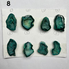 Geode Pendant stone by Selection 30 - 40 mm green My Store