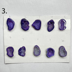 Geode Pendant stone by Selection 25 - 35 MM Purple My Store