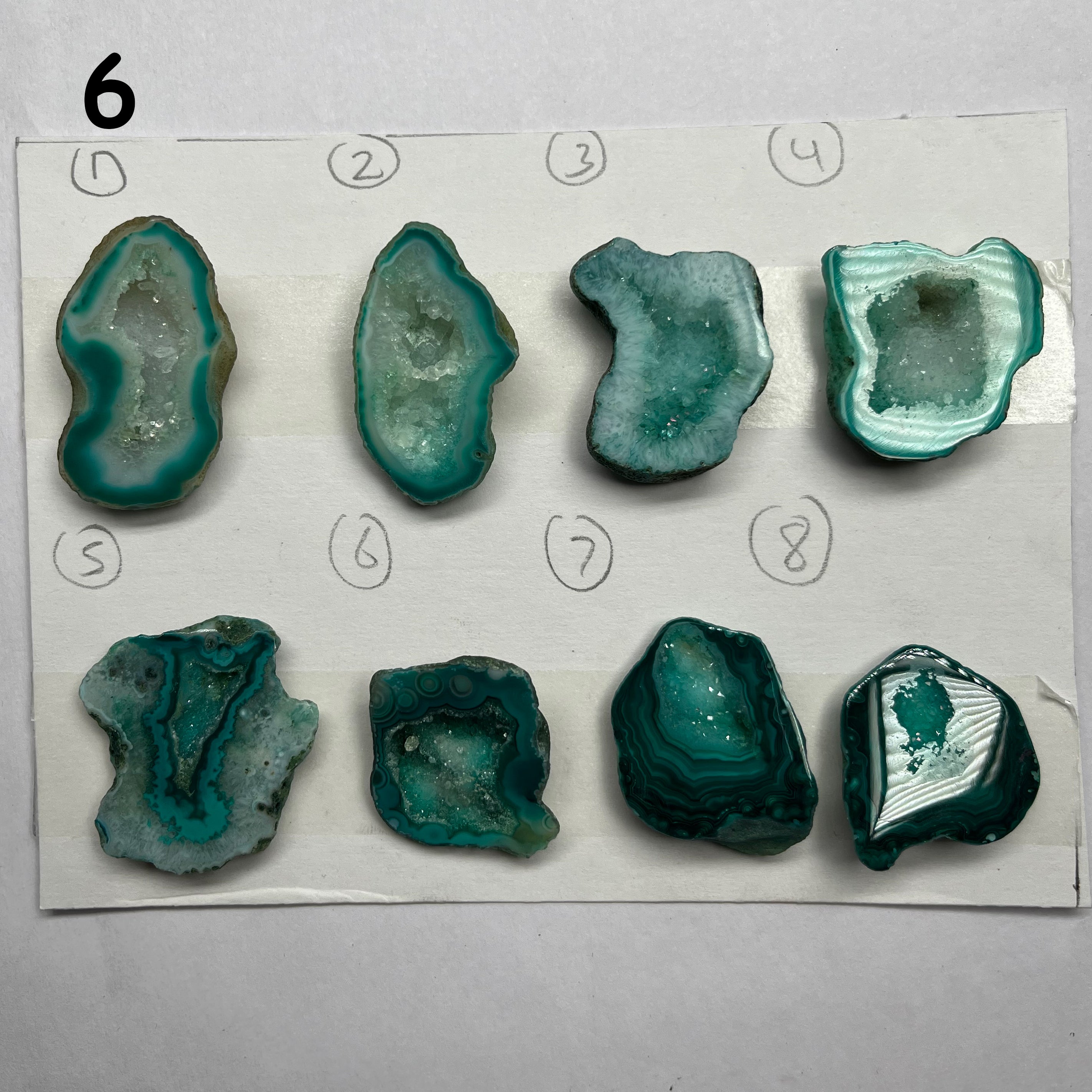 Geode Pendant stone by Selection 30 - 40 mm green My Store