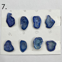 Geode Pendant stone by Selection 25 - 35 MM Blue My Store