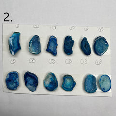 Geode Pendant stone by Selection 30- 35MM Aqua My Store