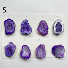 Geode Pendant stone by Selection 30 - 35 MM Purple My Store