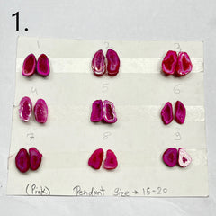 Geode Pairs by Selection 15 - 20 MM Pink My Store