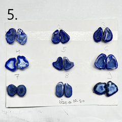 Geode Pairs by Selection 10-20mm Blue My Store