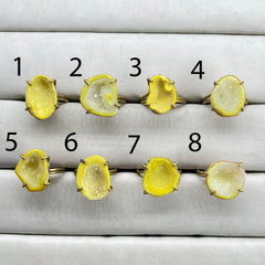 Rings by Selection Anokha Brass Gold Plated 15 - 20 MM Yellow My Store