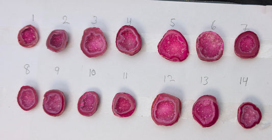 10–20mm Natural Pink Geode Crystals – Handpicked Geode Stones for Jewelry ( Ring )Making | Get Exact Piece Shown in the Picture My Store