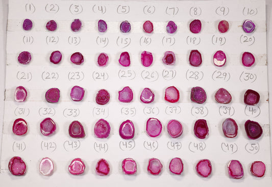 Geode Rings stone by Selection 10 - 20 mm Pink For Making Rings My Store