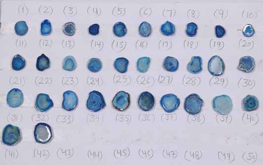Geode Rings stone by Selection 10 - 20 mm Aqua For Rings Making My Store