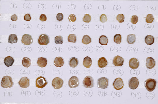 Geode Rings stone by Selection 10 - 20 mm Beige For Rings Making My Store
