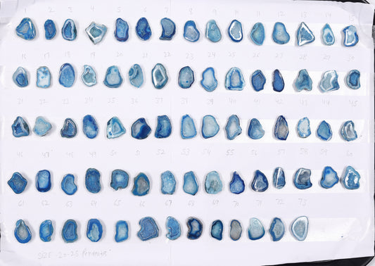 Geode Stones ( Pendant ) by Selection 20 - 25 mm Aqua For Making Jewelry My Store