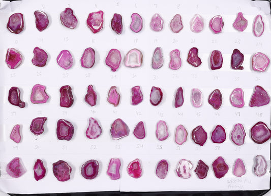 Geode Stones ( Pendant ) by Selection 25 - 30 mm Pink For Making Pendant Jewelry My Store