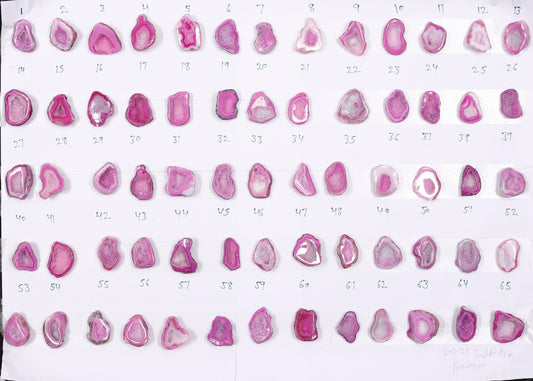 Geode Stones ( Pendant ) by Selection 20 - 25 mm Pink For Making Pendant Jewelry My Store