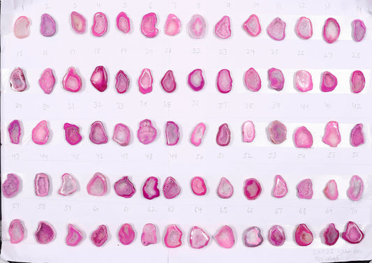 Geode Stones ( Pendant ) by Selection 20 - 25 mm Light Pink For Making Jewelry My Store