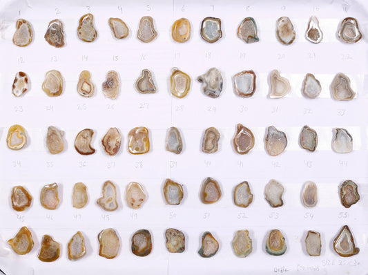 Geode Stones ( Pendant ) by Selection 25 - 30 mm Beige For Making Jewelry My Store