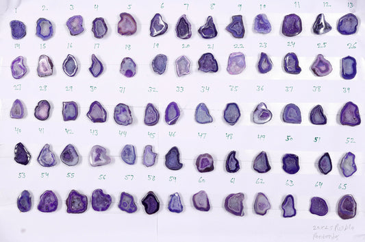 Geode Stones ( Pendant ) by Selection 20 - 25 mm Purple For Making Jewelry My Store