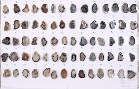 Geode Stones ( Pendant ) by Selection 25 - 30 mm Brown For Making Jewelry My Store