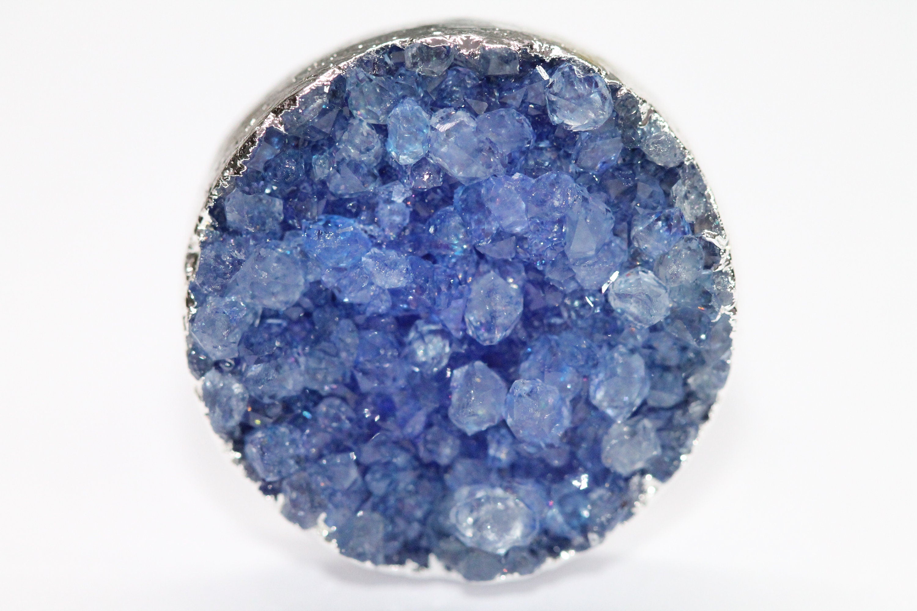 Adjustable Ring * Druzy Ring * Crystal Ring * Gemstone Ring * Statement Ring * Quartz Ring * Large Druzy Ring * Ring Druzy Round * - Meena Design