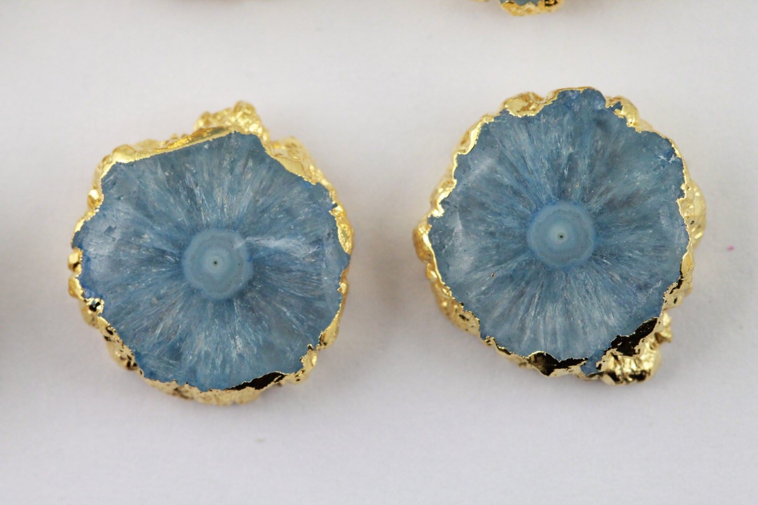 Anokha Flower Druzy Solar Quartz Studs - Meena Design