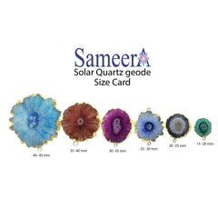 Connector, Gemstone, Solar Quartz, stalactite, Natural Gemstones, Slice, Druzy, Wholesale Gemstones, Unique Gemstones, One-of-a-kind - Meena Design