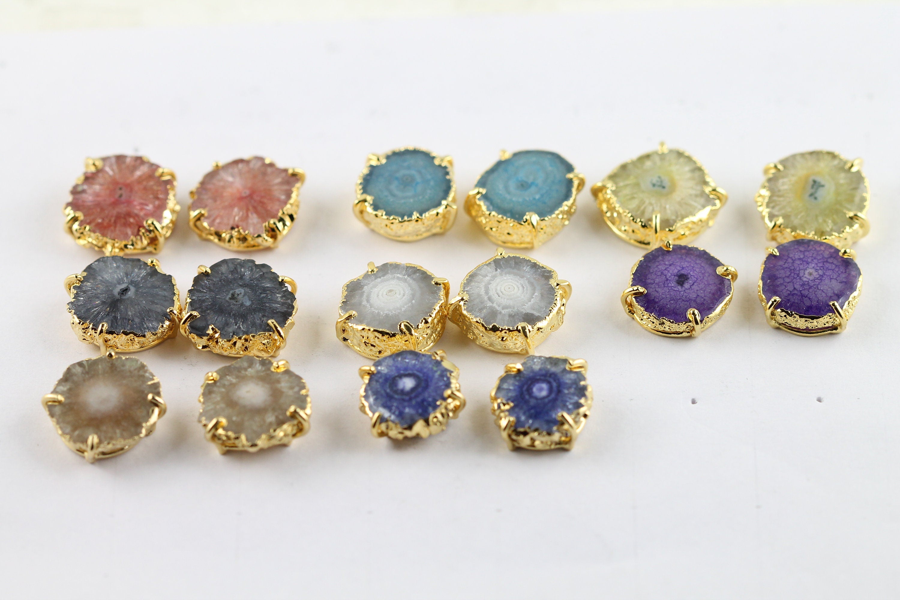 Dainty Solar Quart Studs - Meena Design