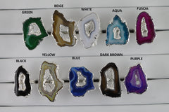 Elegance Geode Druzy Slice Ring, Wholesale Store & Gem Show Supply - Meena Design