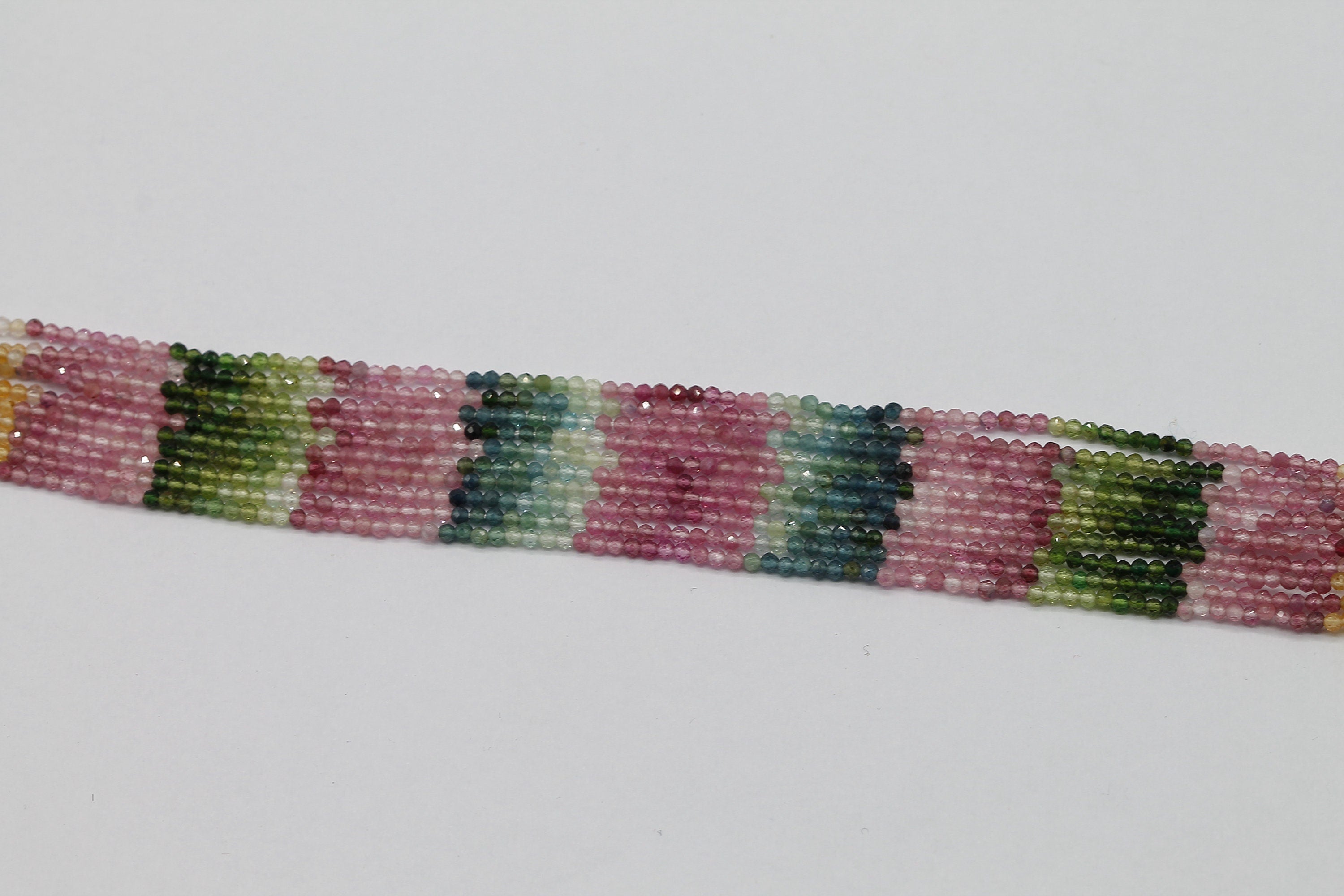 Lines Multi Tourmaline Beads Size 2 mm - Meena Design