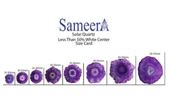 Solar Quartz Connector , Stalactite Slice - Meena Design