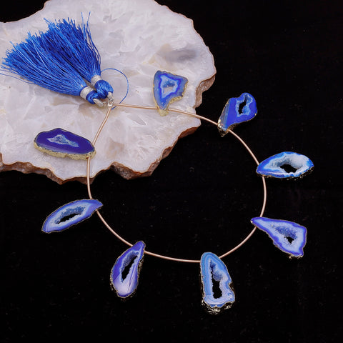 Elegant Pink Agate Geode Necklace for Boho Style Lovers