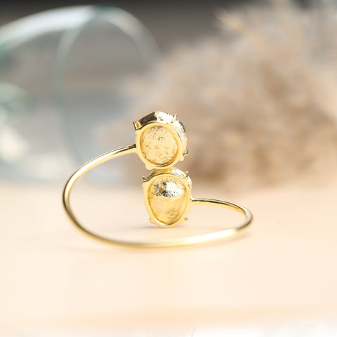 Geode Druzy Gold Edged over Brass Bracelet My Store