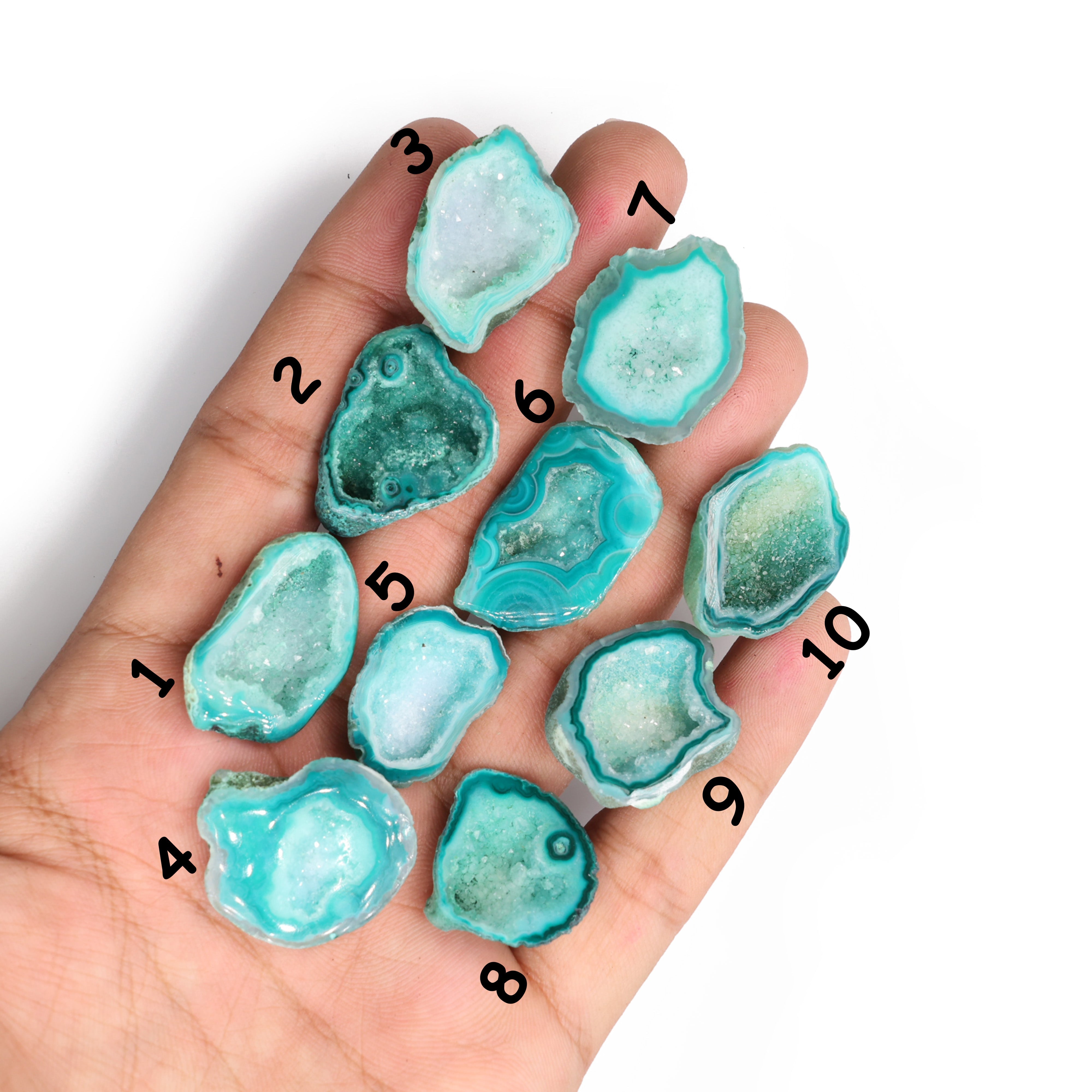 Geode druzy stone***You can Order Exact Piece as in Photos*** Meena Design