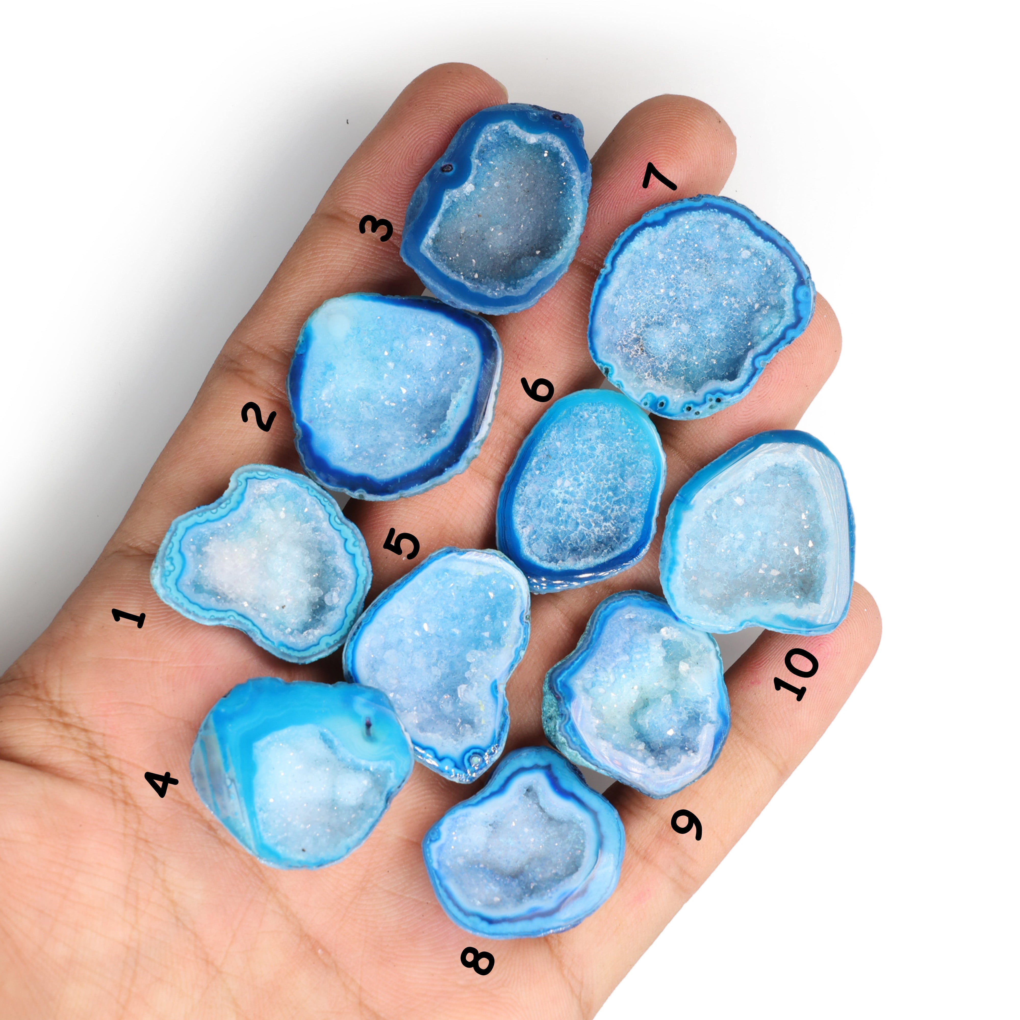 Geode druzy stone***You can Order Exact Piece as in Photos*** Meena Design