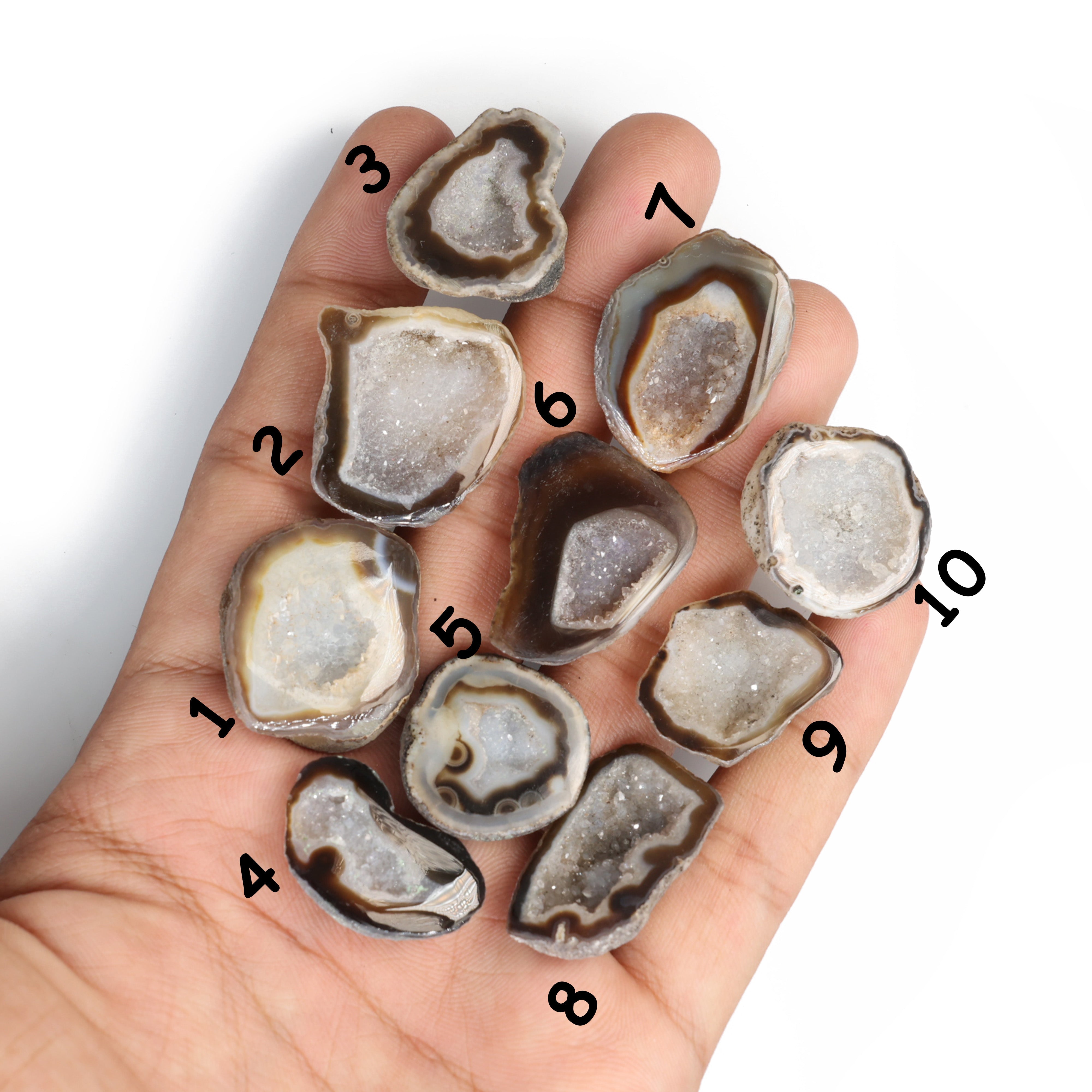 Geode druzy stone***You can Order Exact Piece as in Photos*** Meena Design