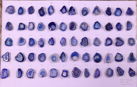 Geode Stones ( Pendant ) by Selection 25-30 mm Blue For Making Pendant Jewelry My Store