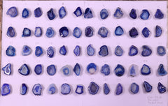 Geode Stones ( Pendant ) by Selection 25-30 mm Blue For Making Pendant Jewelry My Store