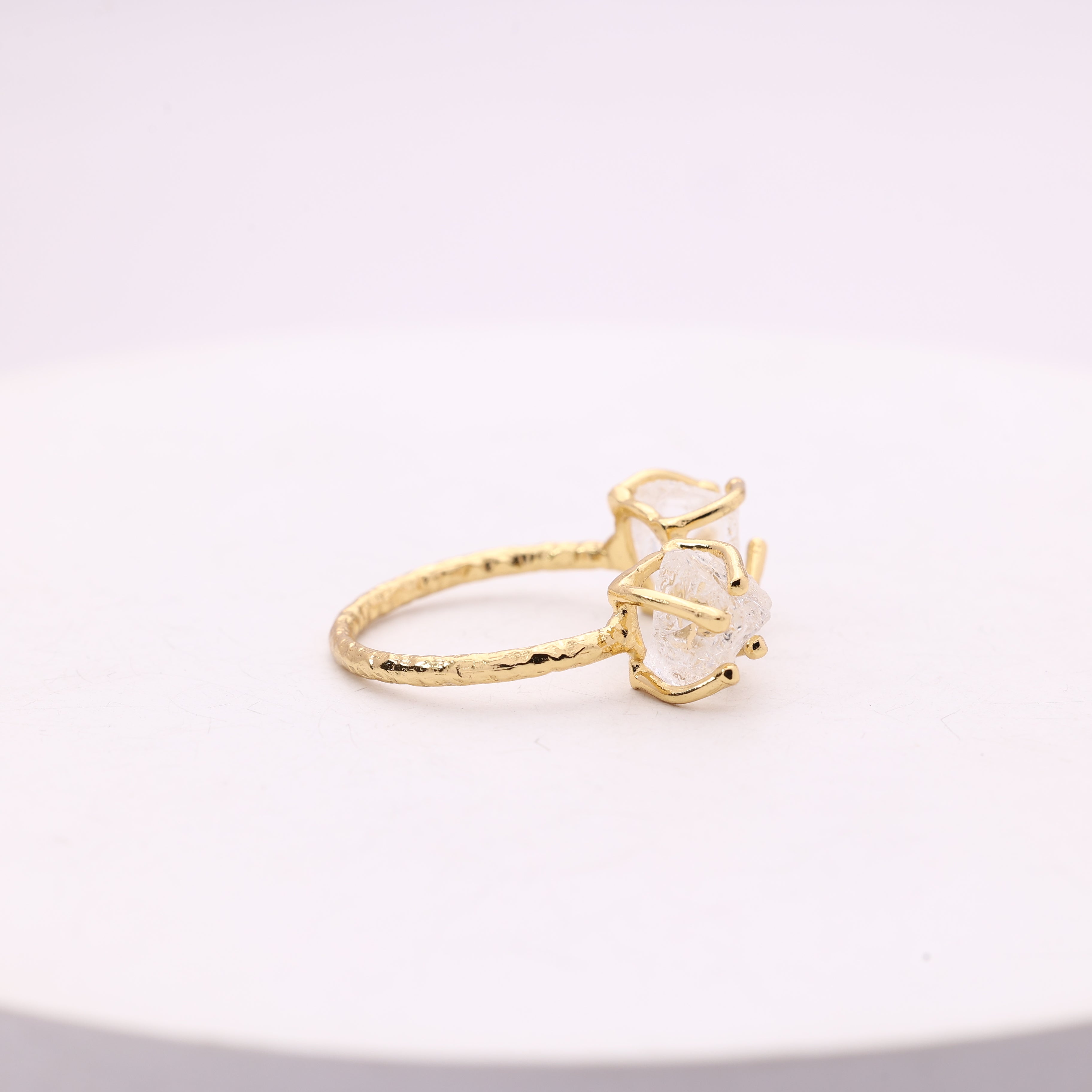 Agni Love Ring Raw Birthstone 8 - 10 mm Adjustable Band My Store