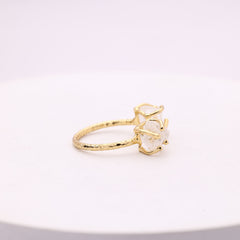 Agni Love Ring Raw Birthstone 8 - 10 mm Adjustable Band My Store