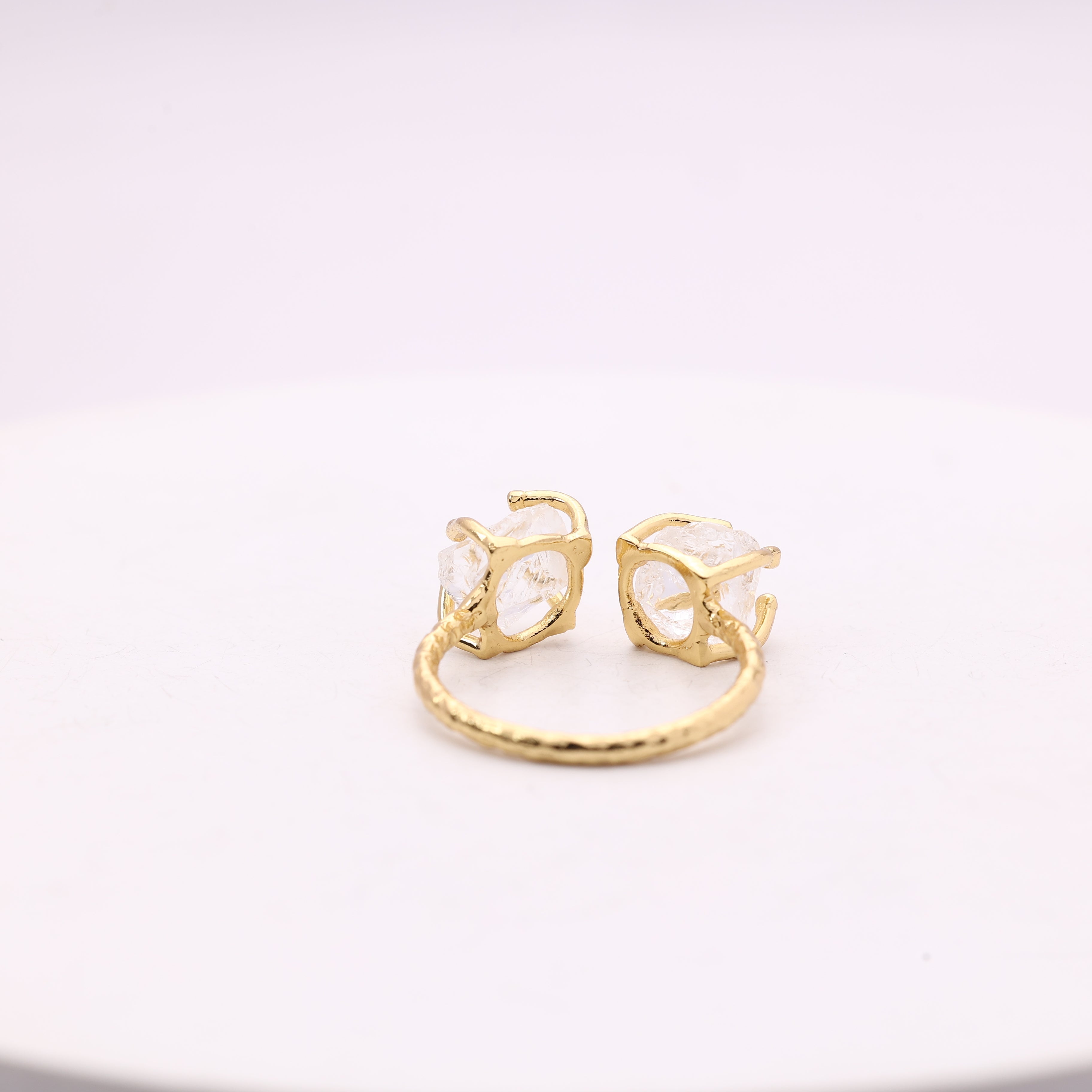 Agni Love Ring Raw Birthstone 8 - 10 mm Adjustable Band My Store